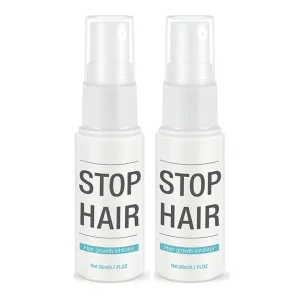 Hair Inhibitor Permanent Hair Growth Inhibitor Spray for Face Body Arm Legs Painless Non-Irritating Stop Hair Growth Natural Plant Extract Hair Removal Cream 20ml (2PCS)