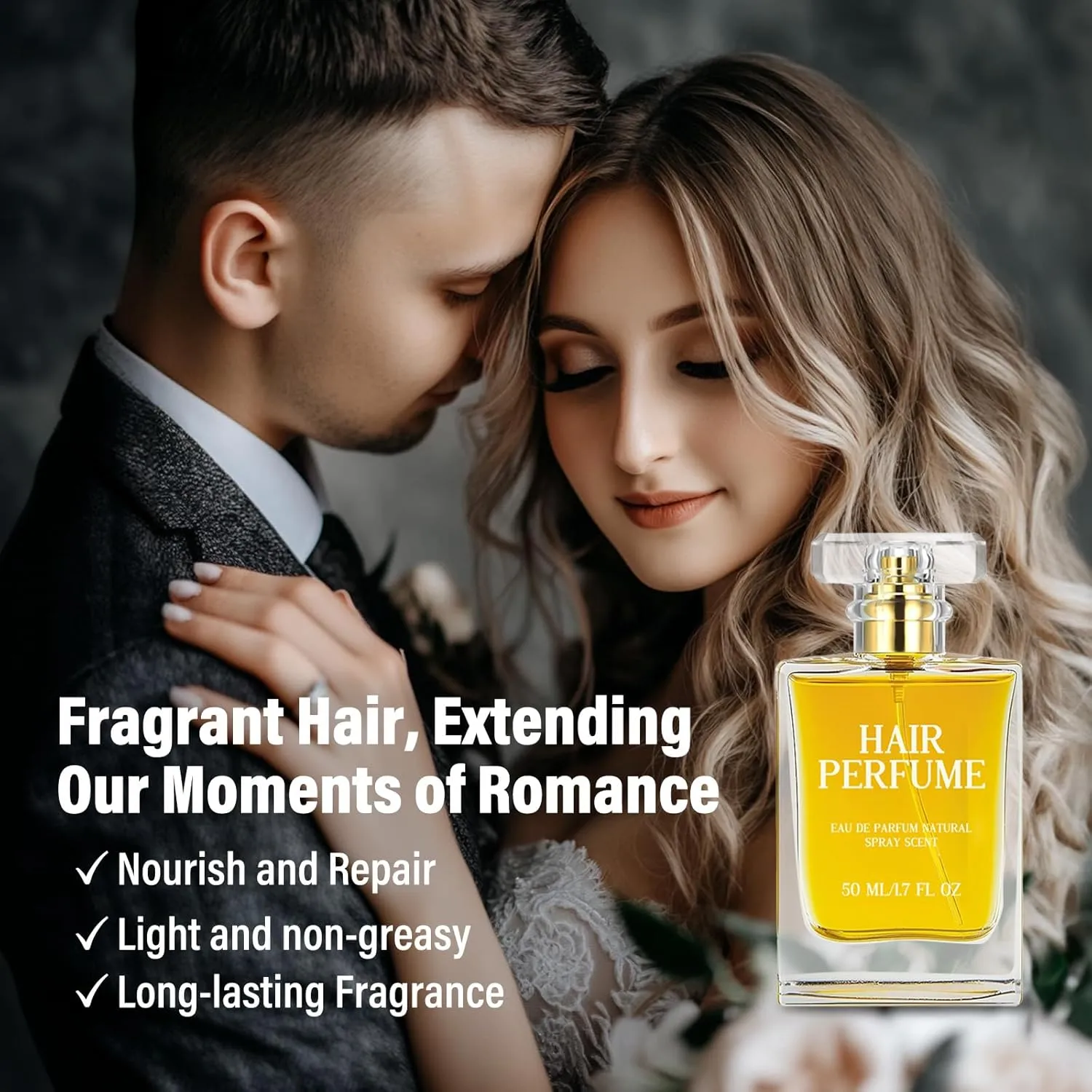 Hair Perfume, Pheromone Perfume for Women, Essential Oil Perfu-me for Hair, Per-fume Oil Extract to Ha-ir Care, Lasting Fragrance for Long Time