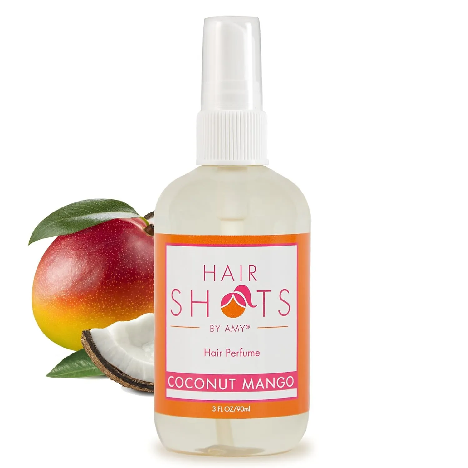 Hair Shots Coconut Mango Perfume Quality Heat Activated 3 oz Hair Fragrance
