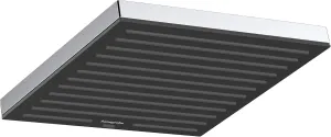 hansgrohe Pulsify E 10-inch Modern Showerhead 1-Spray PowderRain with QuickClean in Chrome, 24331001