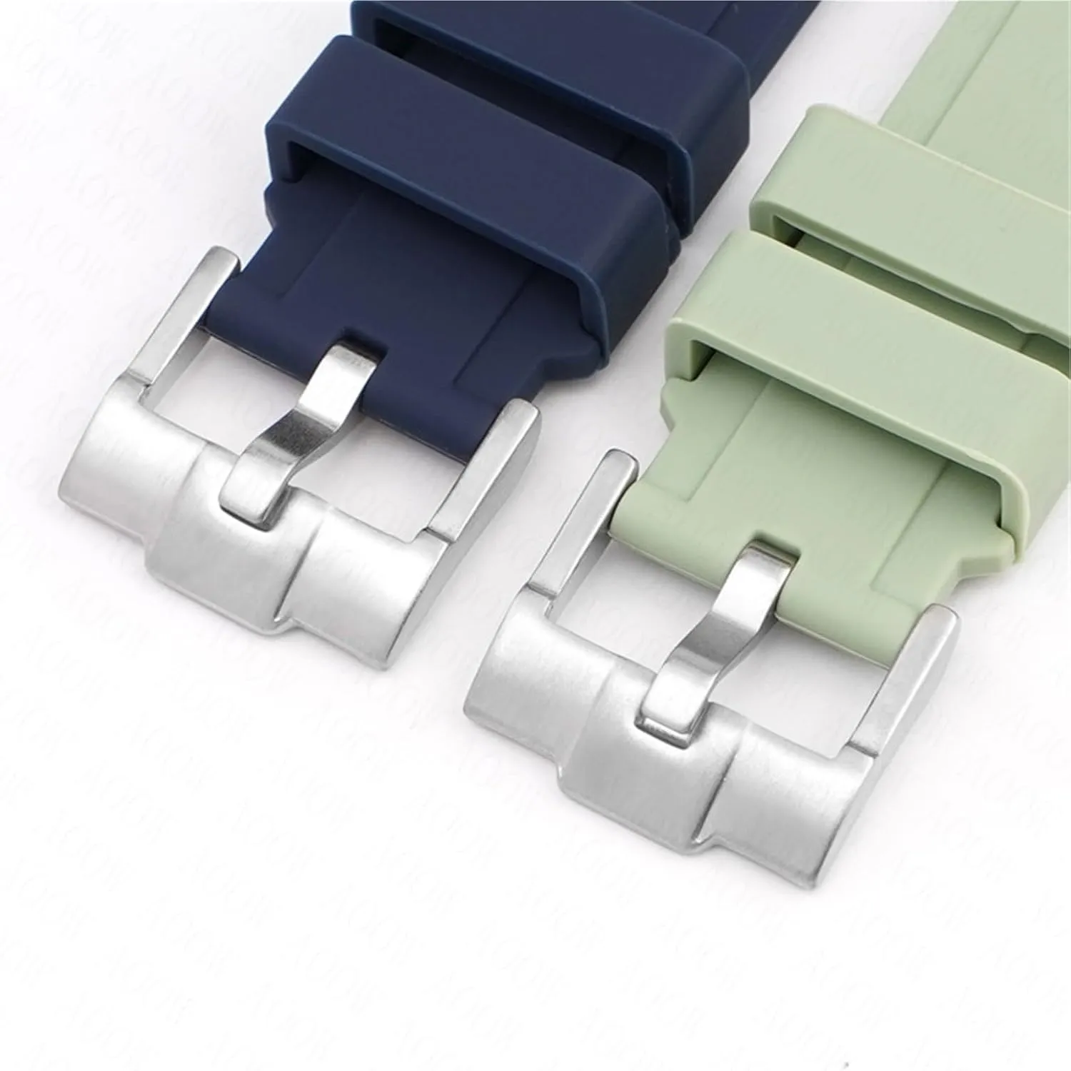 HaoLMi-18/19/20/21/22mm Curved End Rubber Strap Universal Silicone Watch Band Soft Sport Waterproof Replace Bracelet Belt for Men Women