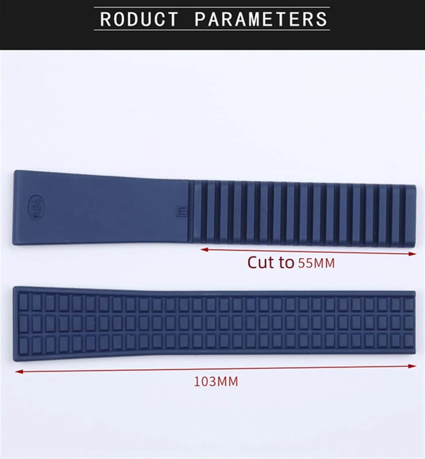 HaoLMi-18mm 19mm Waterproof FKM Fluororubber Rubber Watch Band Accessories Replace for Patek Strap for Philippe for Aquanaut 5067A-001 Belt