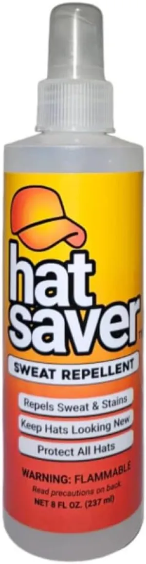 Hat Sweat Spray - Prevent Sweat Stains on Your Hats | 8-Ounce Spray | Protects Hats from Sweat, Water, and Dirt | Up to 8 Hats Per Bottle