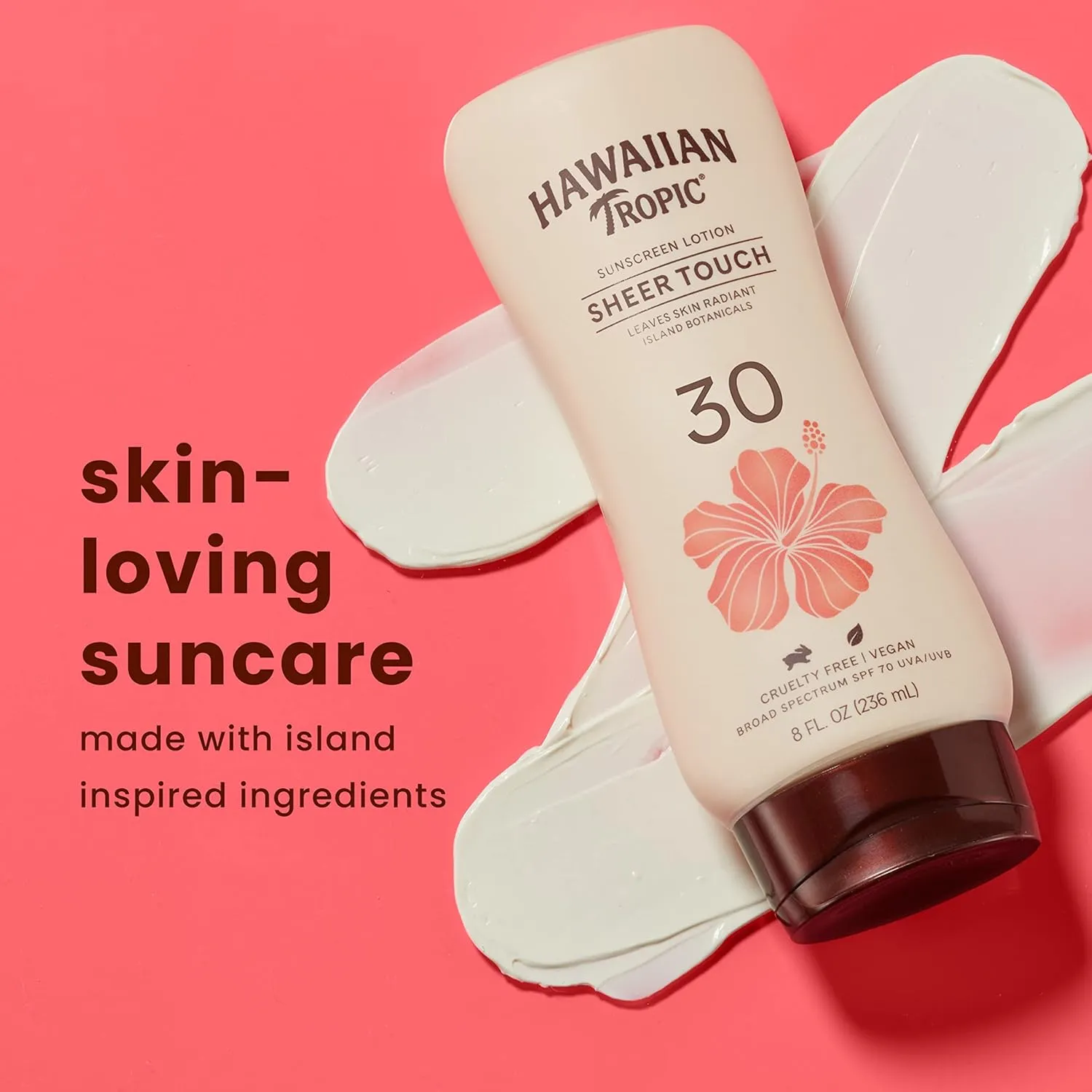 Hawaiian Tropic Weightless Hydration Clear Spray Sunscreen SPF 15 Twin Pack 6oz each & Sheer Touch Ultra Radiance Lotion Sunscreen SPF 30 8oz