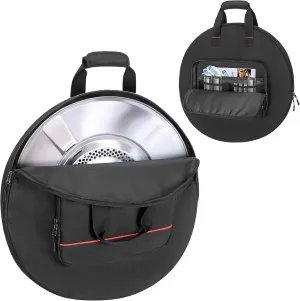 Heat Deflector Carry Bag Compatible with Solo Stove Ranger Heat Deflector 20”, Heat Deflector Transport and Storage Case with Handle & Pocket for Fire Pit Accessories, Dia: 21.5", Small