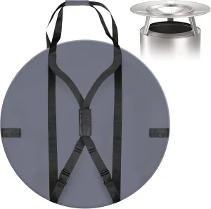 Heat Deflector Carry Bag for Bonfire Deflector,Accessory for Bonfire Heat Deflector to Storage and Transport for Solo Stove Bonfire Heat Deflector, 26”Gray