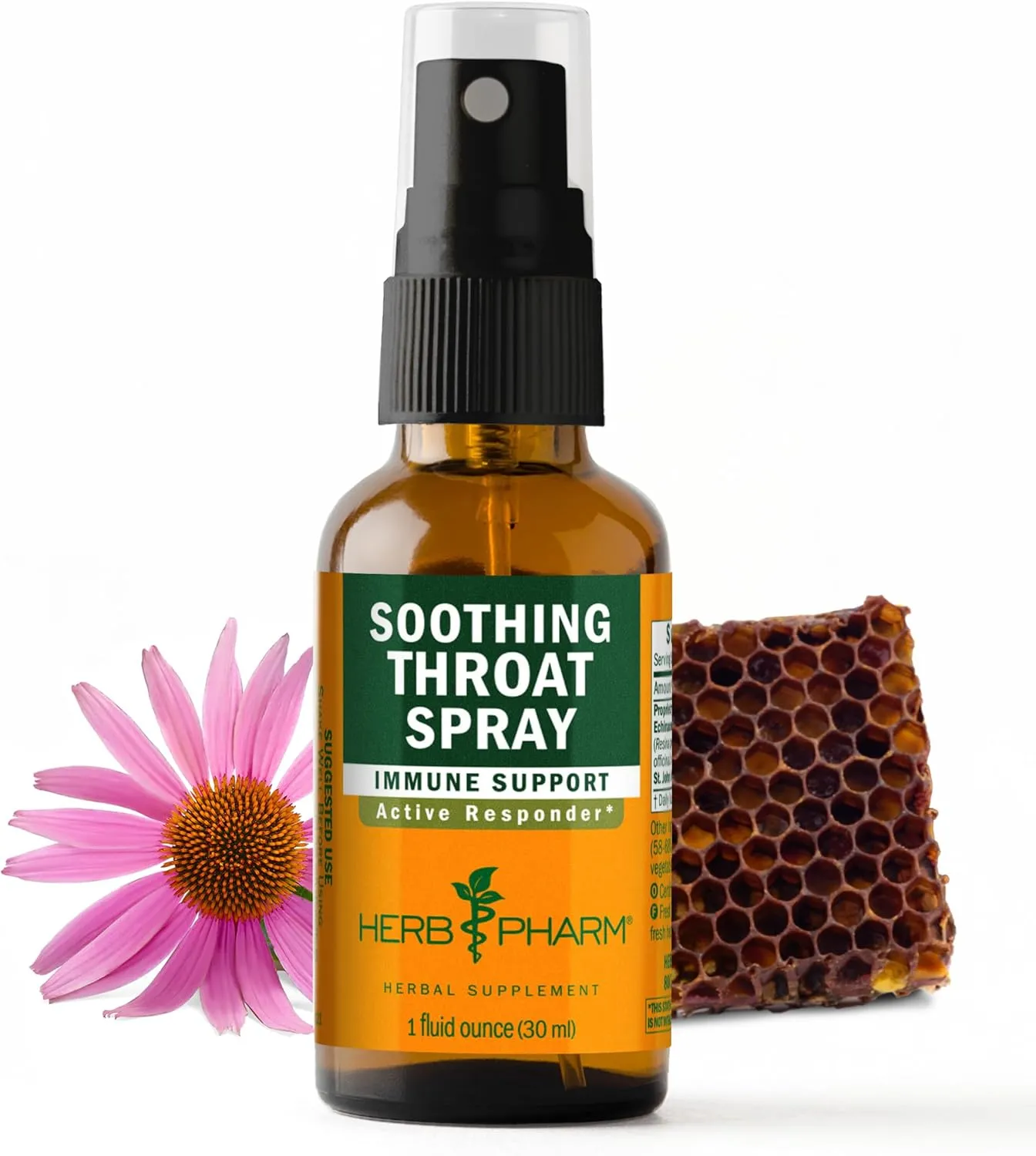 Herb Pharm Soothing Throat Spray Herbal Formula with Echinacea and Propolis, 1 Fl Oz (Pack of 1)