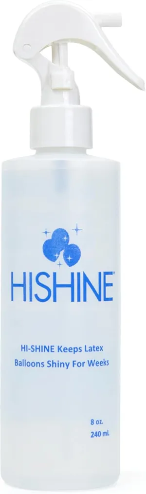 Hi-Shine Balloon Spray 8 oz - Instant Gloss & Vibrant Finish - Enhance Party Decor - Birthdays, Weddings, Special Events - Easy Application - Long-Lasting Results - Elevate Your Celebration