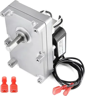Hiorucet RPP102658 Auger Motor Replacement for Austroflamm Integra, Wega Pellet Stove Parts, 1RPM Clockwise Auger Feed Motor for Austroflamm Pellet Stoves.