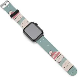 Hockey Shark Soft Silicone Watch Band Compatible with IWatch Breathable Adjustable Sport Strap