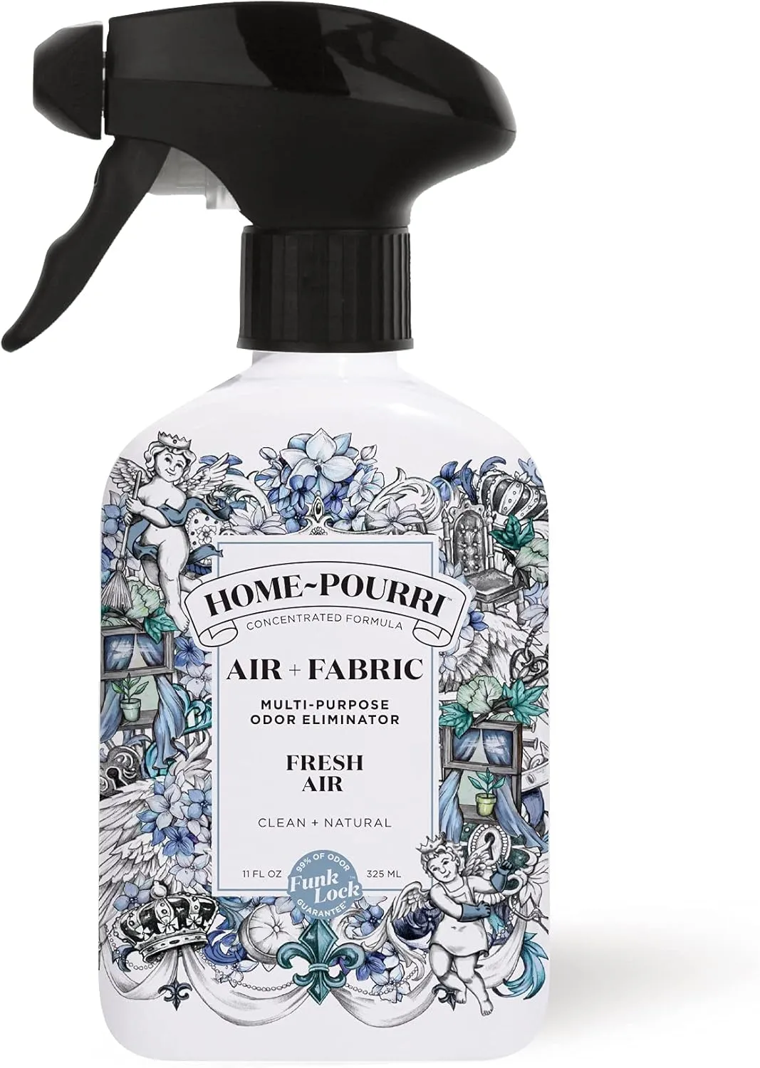 Home-Pourri Air   Fabric Multi-Purpose Odor Freshener Spray, Fresh Air, 11 Fl Oz - Jasmine, Fresh Air and Mint
