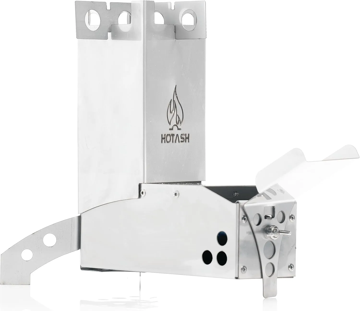 Hot Ash Wood Burning Stainless Steel Rocket Stove (Now Weighs 2 Pounds!)