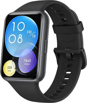 Huawei Watch FIT 2 Smartwatch, 1.74-inch Huawei FullView Display, Bluetooth Calling, Healthy Living Management, Durable Battery Life, Quick-Workout Animations, Automatic SpO2 Monitoring, Black