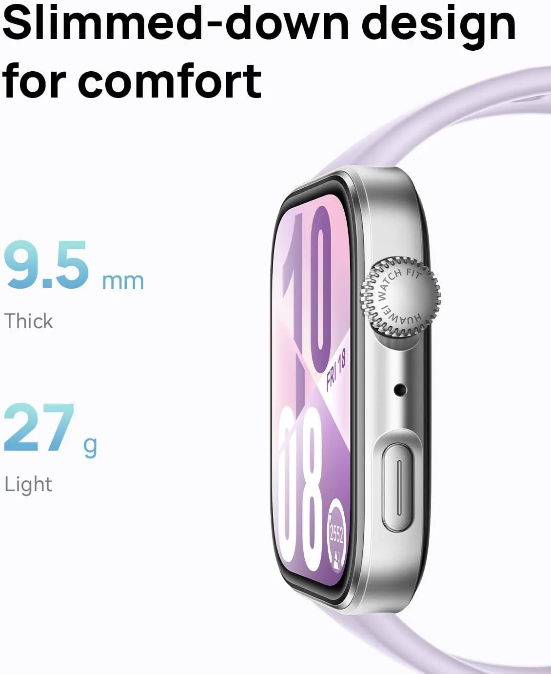HUAWEI Watch FIT 4 smartwatch, 1.82" Large Display, Up to 10-Day Battery Life, Dual Band GPS, 100  Sports Modes, Fitness Health Tracker, Emotional Assistant, Compatible with Android iOS, White