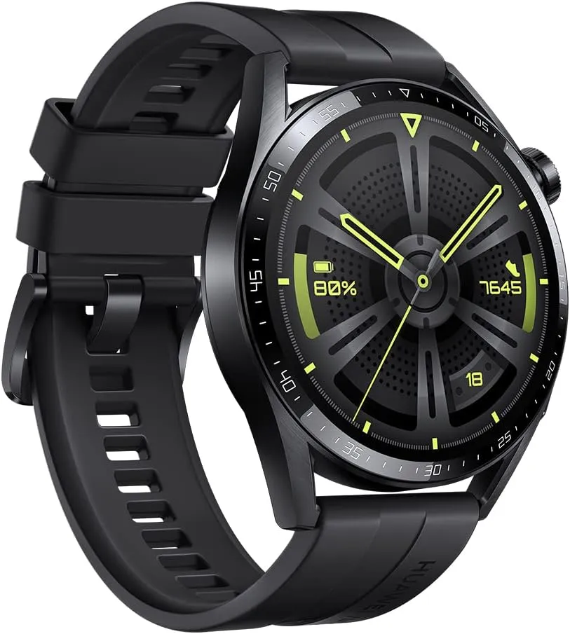 HUAWEI Watch GT 3 (46mm) GPS   Bluetooth Smartwatch (Black) - International Version