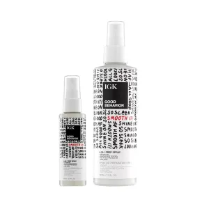 IGK GOOD BEHAVIOR 4-in-1 Prep Spray | Leave In   Detangle   Heat Protectant | Vegan   Cruelty Free |