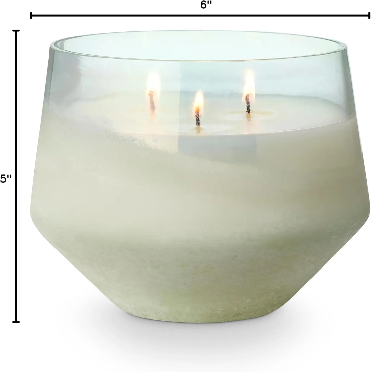 ILLUME Beautifully Done Fresh Sea Salt Large Baltic Glass Candle