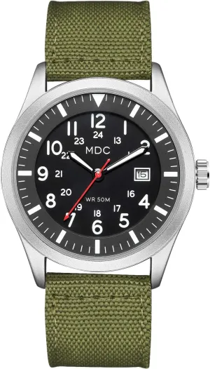 Infantry Military Analog Wrist Watch for Men, Mens Army Field Tactical Sport Watches, 5ATM Waterproof Outdoor Work Quartz Wristwatch