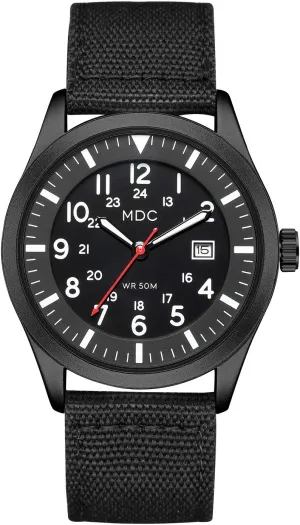 Infantry Military Analog Wrist Watch for Men, Mens Army Field Tactical Sport Watches, 5ATM Waterproof Outdoor Work Quartz Wristwatch