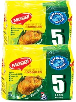 Instant 2 Minute MAGGI Noodles Chicken Flavor (Pack Of 10 x 80g EA) Enjoy your Chicken flavoured noodles, To boost the goodness in your bowl ... HALAL