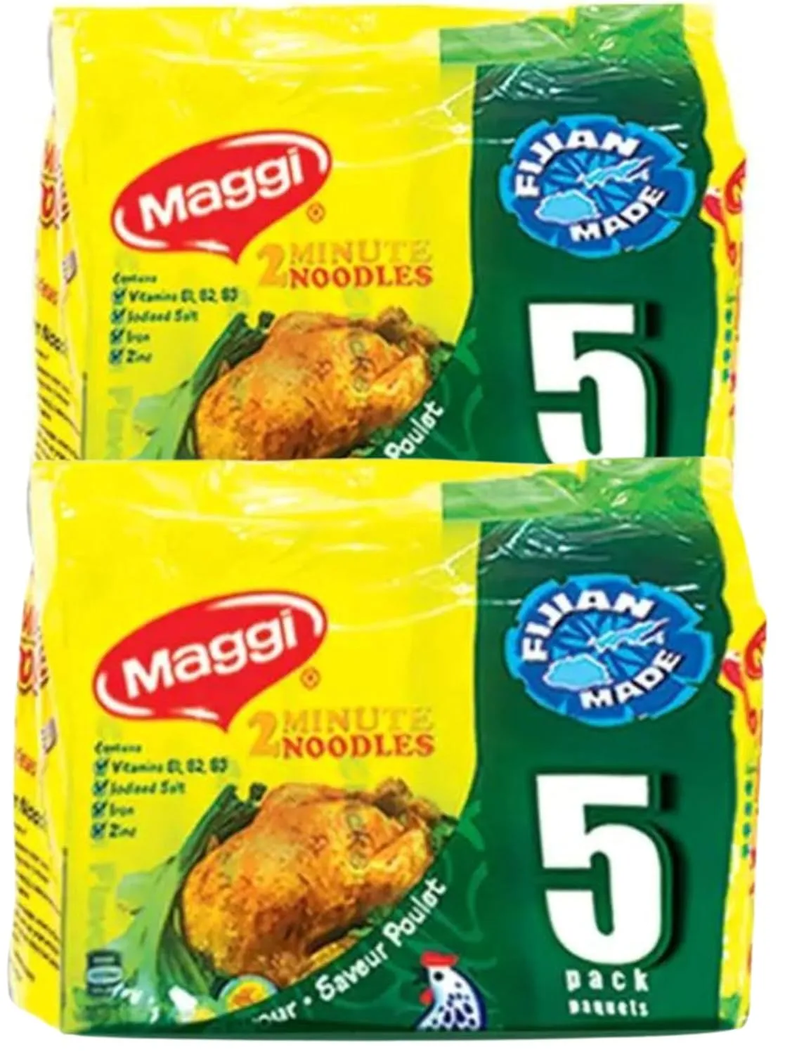Instant 2 Minute MAGGI Noodles Chicken Flavor (Pack Of 10 x 80g EA) Enjoy your Chicken flavoured noodles, To boost the goodness in your bowl ... HALAL