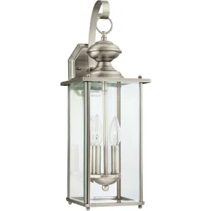 Jamestowne Antique Brushed Nickel LED Outdoor Wall Lantern