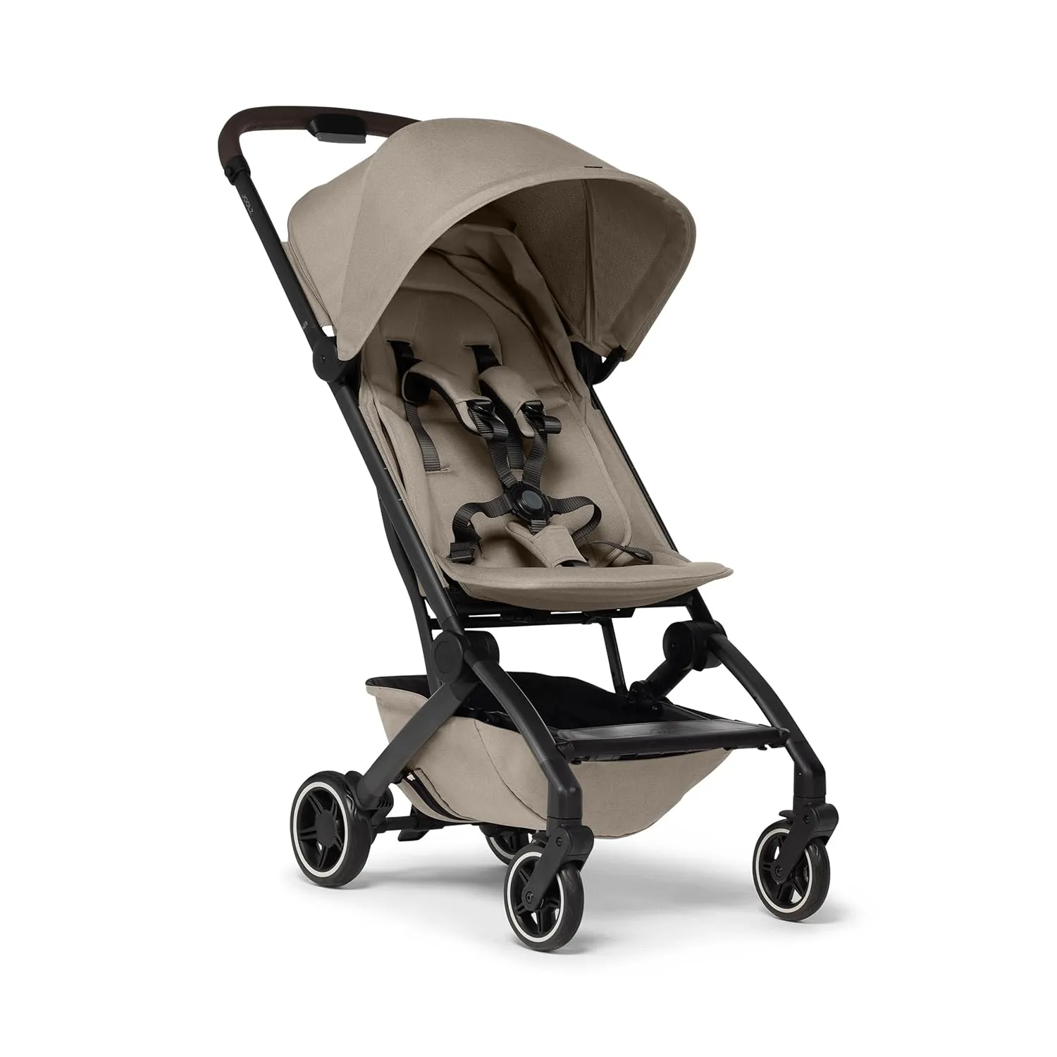 Joolz AER  Lightweight & Compact Travel Stroller - Portable One-Hand Fold Design - Ergonomic Seat for Infant & Toddler (up to 50 lb) - XXL Sun Hood - Stroller for Airplane -Travel Pouch -Sandy Taupe