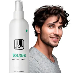 Juju Tousle Sea Salt Spray for Men 8 Fl Oz Made in USA - Natural Sea Salt Spray for Hair, Cruelty-Free Hair Texturizer for Women, Fragrance-Free Mens Texture Sprays, Surfer Texturizer for Men