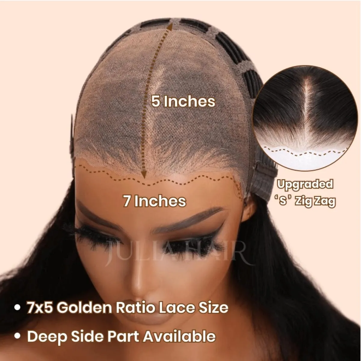 Julia Hair 12 Inch Short Bob Wigs Human Hair Glueless Wigs Pre Plucked For Beginners Water Wave Pre Cut Lace Bob Wig 12A Brazilian Hair 7x5 Lace Front Wigs Bleach Knots Wear and Go