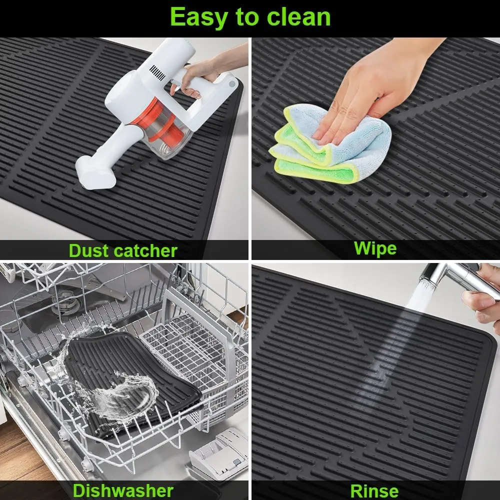 KindGa Stove Cover - Stove Top Covers for Electric Stove - More Thick - 28 x 20 Inch Stove Guard Stove Top Protector, Silicone Stovetop Cover Cooktop Mat for Kitchen Glass Stove Top, Counter rv Stove