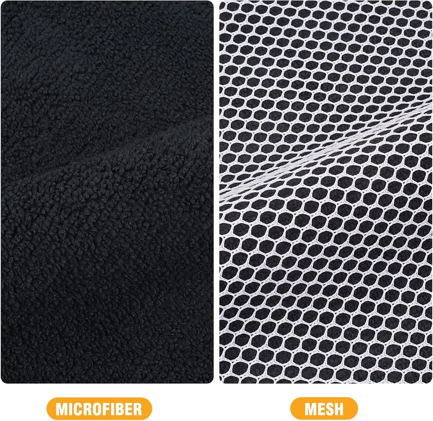 KinHwa Kitchen Washcloths for Dishes Absorbent Microfiber Dish Cloths Quick Dry Dish Rags with Poly Scour Scrub Side Ideal for Kitchen Cleaning and Housekeeping (Black, 12inchx12inch 9 Pack)