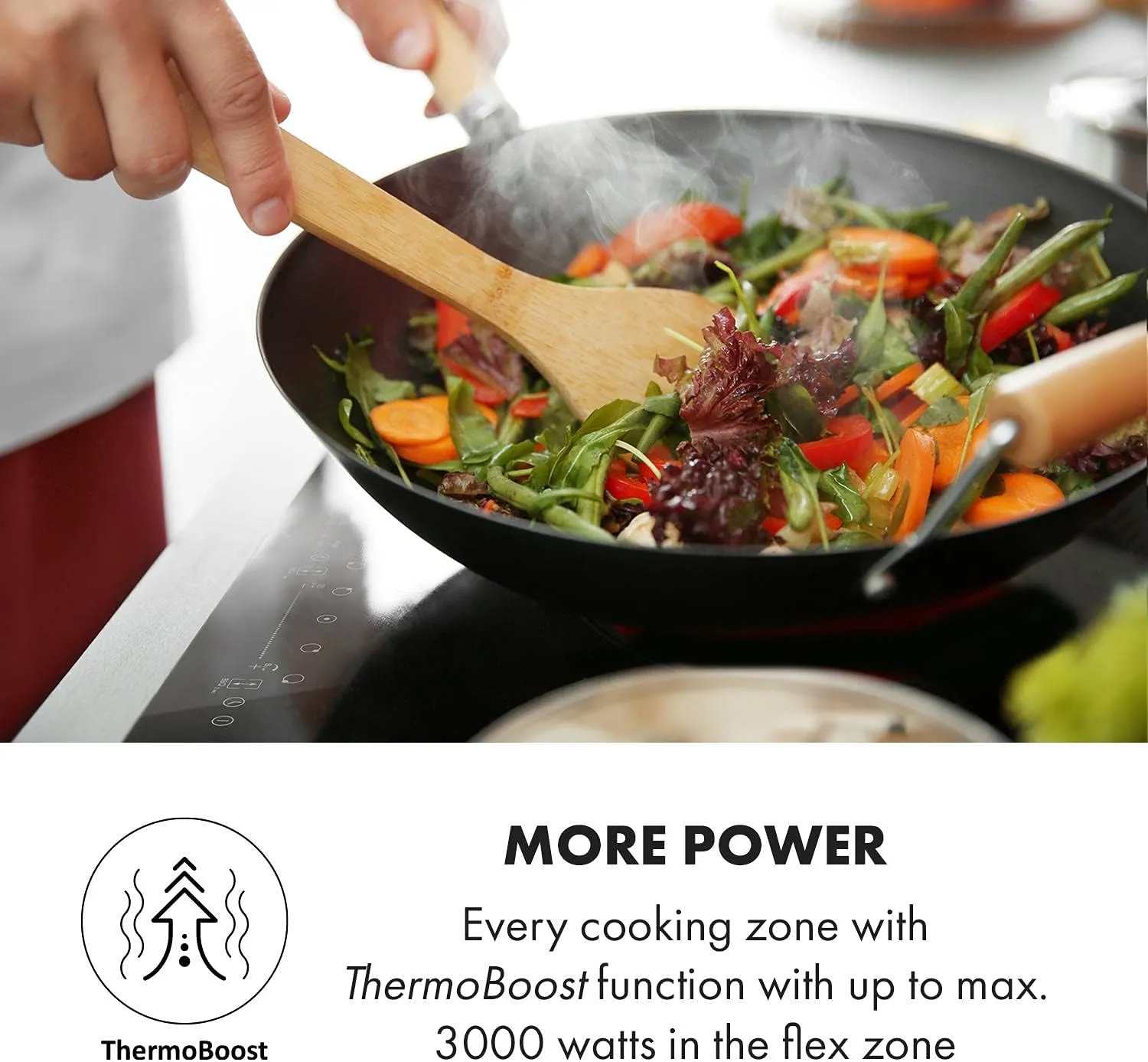 Klarstein Delicatessa 90 - induction hob, self-sufficient, built-in hob, 90 cm, 5 zones, 7000 watts, booster, pot detection, timer, glass ceramic, flex zone technology, black