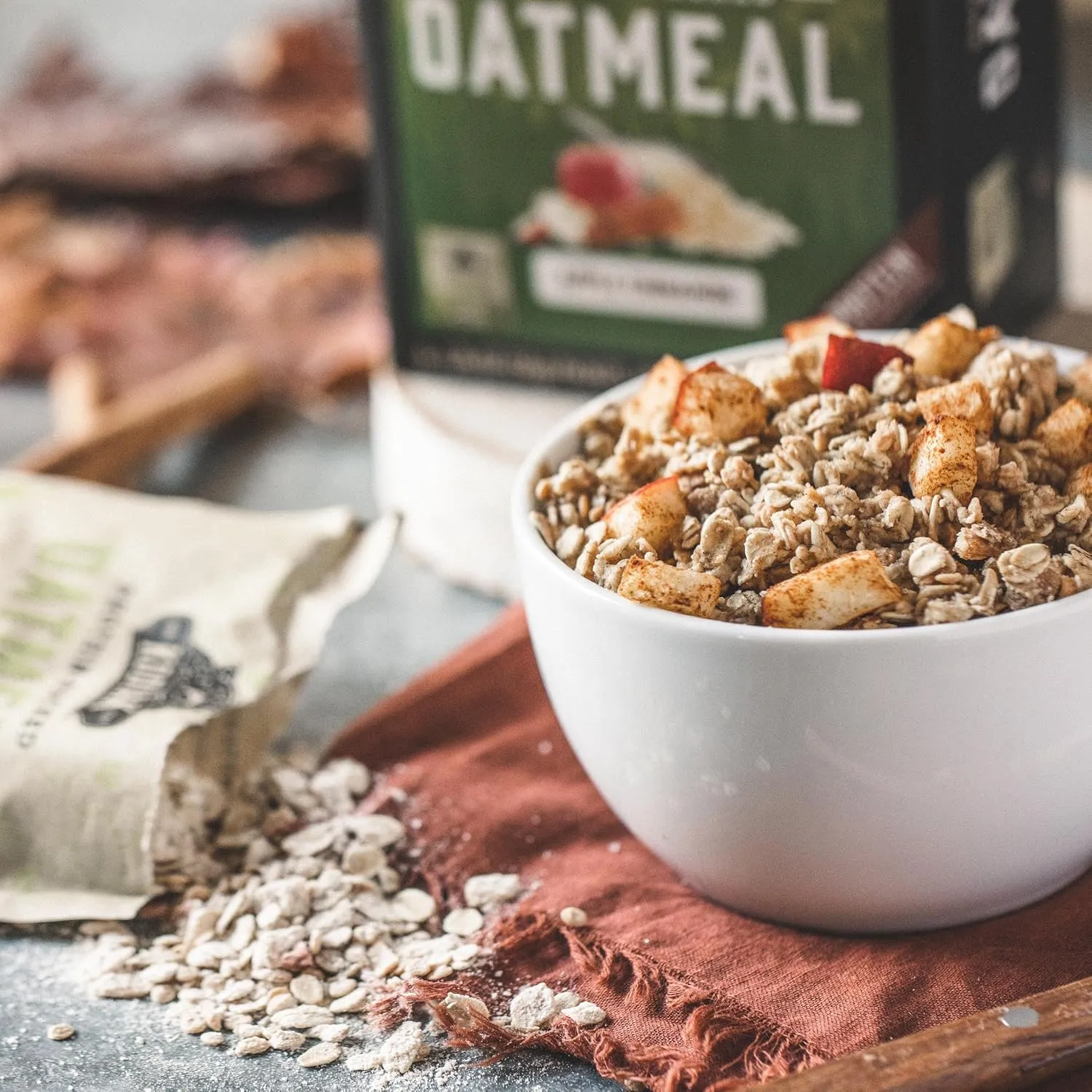 Kodiak Cakes Instant Oatmeal Packets, Apple Cinnamon, High Protein, 100% Whole Grains, 6 boxes with 6 packets each (36 packets)