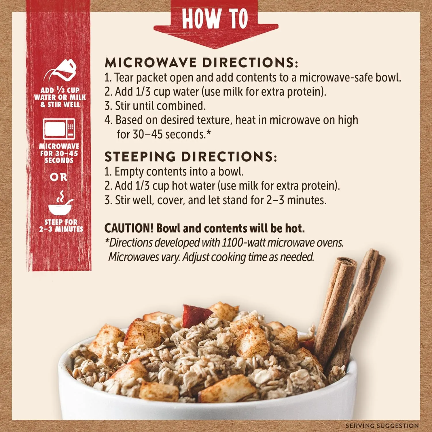 Kodiak Cakes Instant Oatmeal Packets, Apple Cinnamon, High Protein, 100% Whole Grains, 6 boxes with 6 packets each (36 packets)