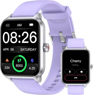 Kummel Smart Watch for Men Women, No App/Phone Required, Fitness Tracker with Pedometer, Bluetooth Call (Answer/Make Call), Heart Rate Blood Oxygen Monitor Step Counter, 100  Sports Modes