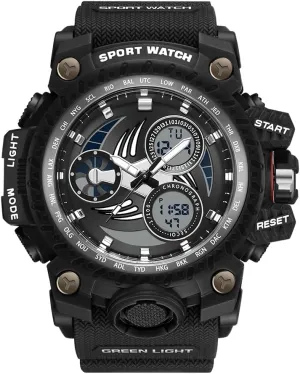 KXAITO Men's Watches Sports Outdoor Waterproof Military Watch Racing car Dashboard Design for Men 3153