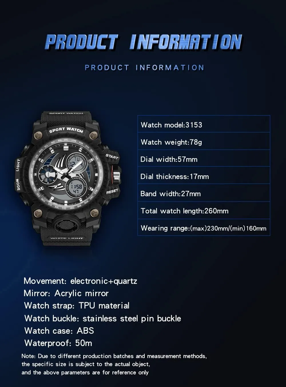 KXAITO Men's Watches Sports Outdoor Waterproof Military Watch Racing car Dashboard Design for Men 3153