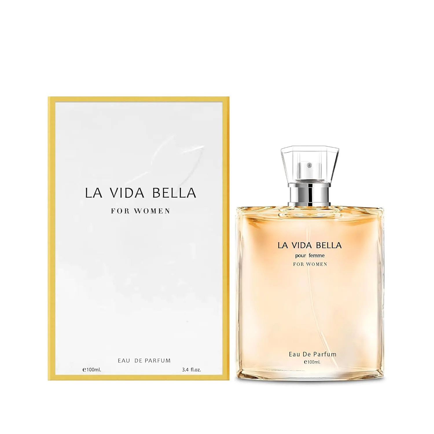 La Vida Bella Women Perfume–Bold & Sophisticated Scent Eau De Parfum With Citrus,Spice,And Woody Notes Long Lasting Natural Spray Fragrance 3.4 Fl Oz