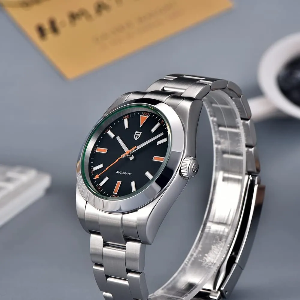 LACZ DENTON Pagani Design PD1733 Men Automatic Watches 40MM Men Mechanical Wristwatches Green Sapphire Glass AR Coated Watches NH35A Waterproof Watches
