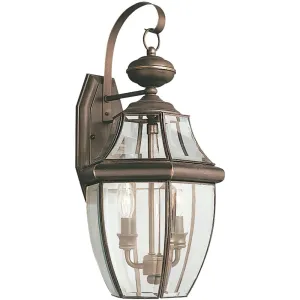 Lancaster Antique Bronze LED Outdoor Wall Lantern