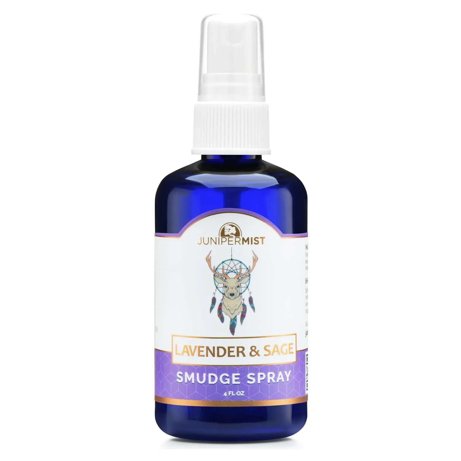 Lavender and Sage Smudge Spray (4oz) Calm & Clear - Smudge Mist for Cleansing Negative Energy – Smokeless Sage Water Spiritual Room Spray – USA Made