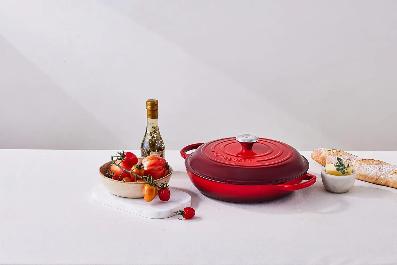 Le Creuset Enameled Cast Iron Signature Braiser, 3.5 qt., Cerise