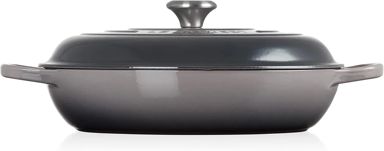 Le Creuset Enameled Cast Iron Signature Braiser, 5 qt. , Oyster