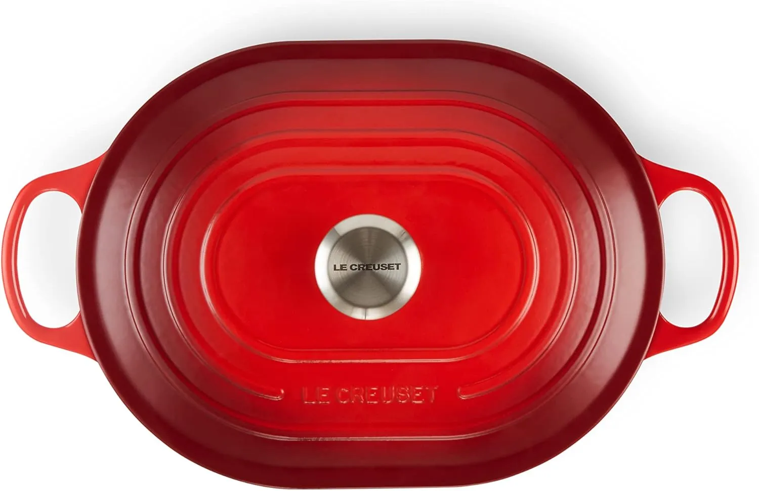Le Creuset Enameled Cast Iron Signature Oval Casserole, 3.75 qt., Cerise