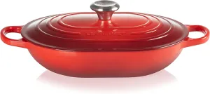 Le Creuset Enameled Cast Iron Signature Oval Casserole, 3.75 qt., Cerise