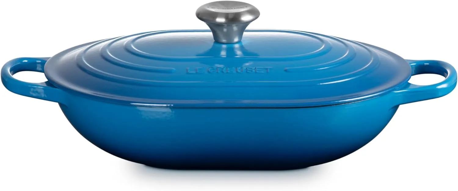 Le Creuset Enameled Cast Iron Signature Oval Casserole, 3.75 qt., Marseille