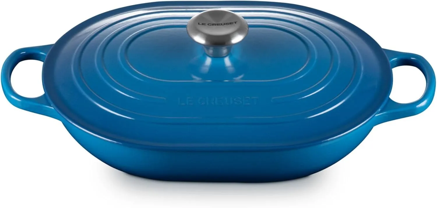 Le Creuset Enameled Cast Iron Signature Oval Casserole, 3.75 qt., Marseille