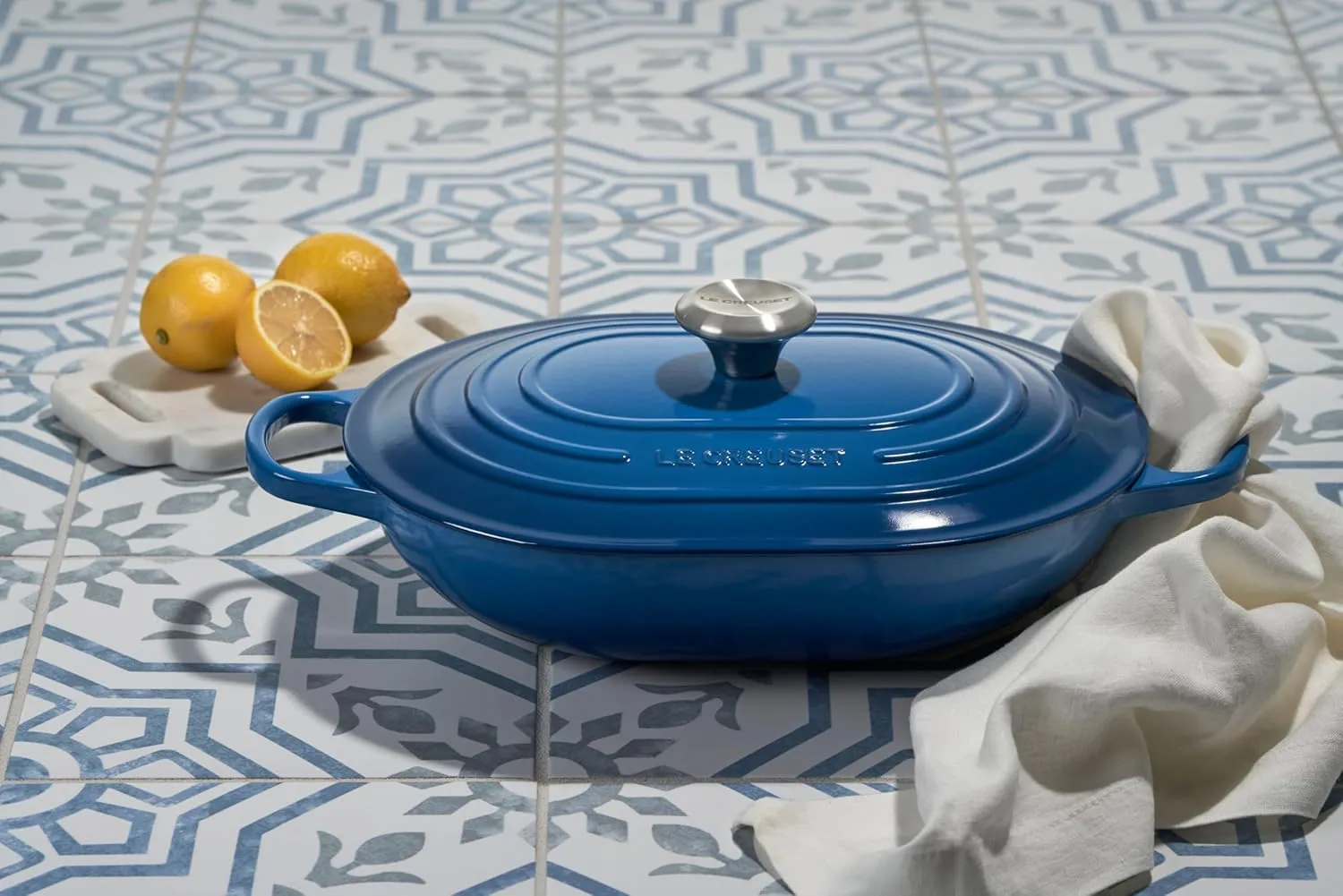Le Creuset Enameled Cast Iron Signature Oval Casserole, 3.75 qt., Marseille