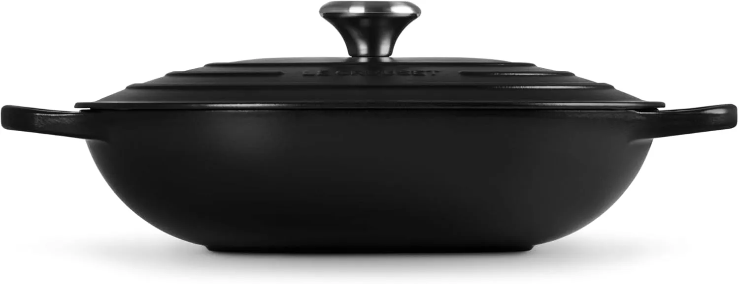 Le Creuset Enameled Cast Iron Signature Oval Casserole with Lid, 3.75 qt., Licorice