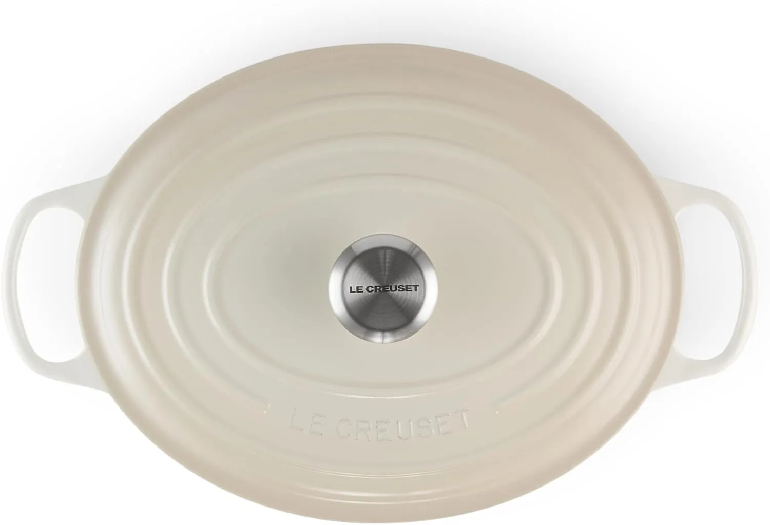 Le Creuset Enameled Cast Iron Signature Oval Dutch Oven, 6.75 qt., Meringue